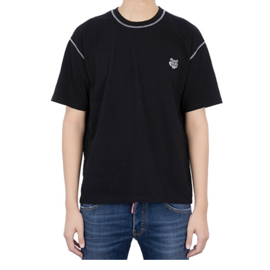 Image 3 of ケンゾーメンズコットンタイガーヘッド刺繡半袖 Tシャツ 5TS081 4BD 99